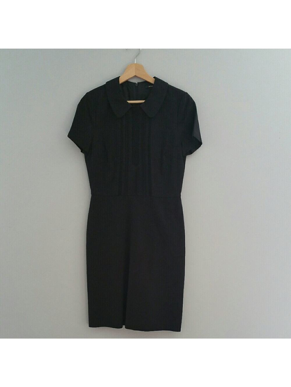 Ava & Aiden Black Short Sleeve Sheath Dress Size 4